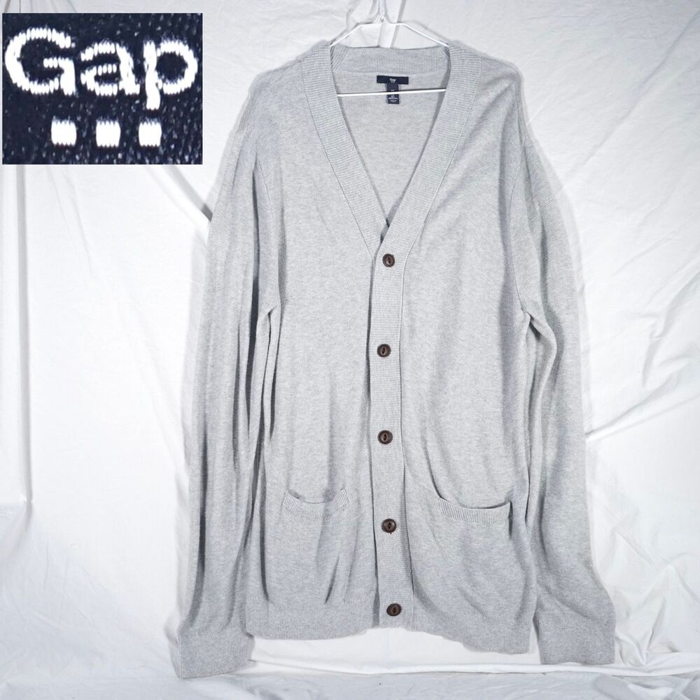 Gap Extra Long Cardigan Grey Large 2014